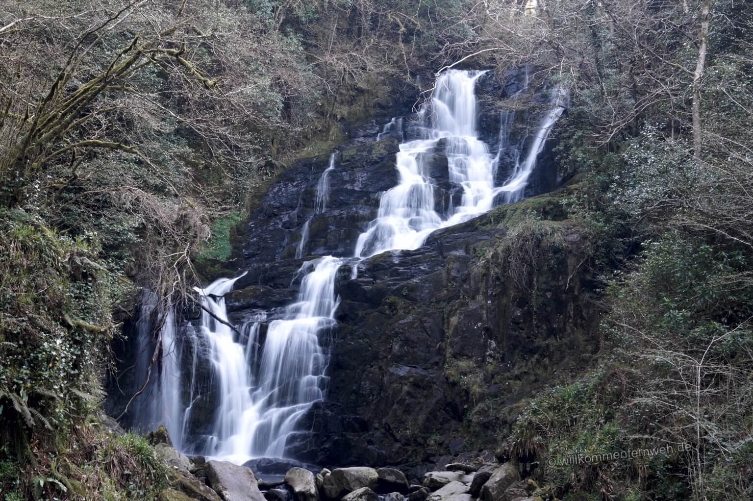 Torc Falls, Killarney Nationalpark, Irland