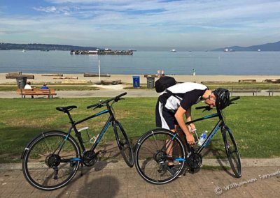 Unsere „City Hybrid“ Räder von English Bay Bike Rentals, Vancouver