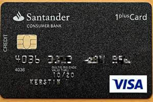 Santander 1plus Visa Kreditkarte