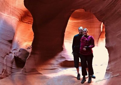 Familienfoto im Lower Antelope Canyon