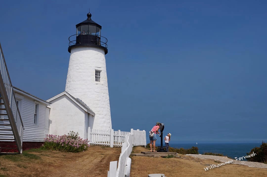 Am Pemaquid Point Lighthouse, Maine, USA