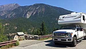 Mit dem Truck Camper im North Cascades Nationalpark